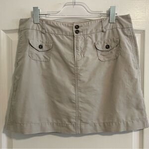 OLD NAVY Khaki A-Line Skirt - Size: 10